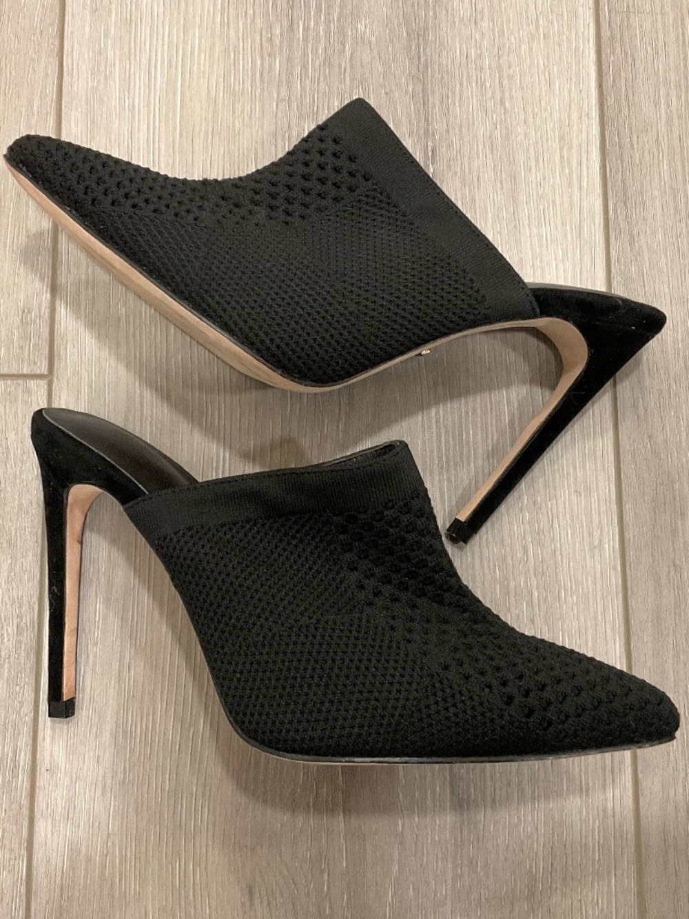 RAYE × House of Harlow 1960 Sparrow Knit Mule in Black Size 8.5